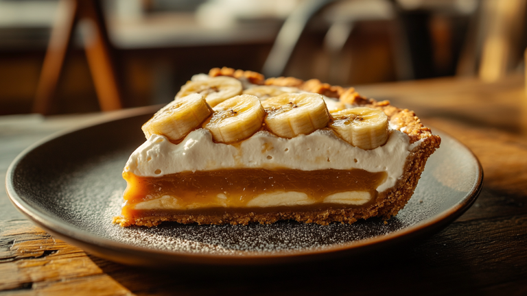 Traditional British Banoffee Pie (No-Bake & Gooey) 🇬🇧✨