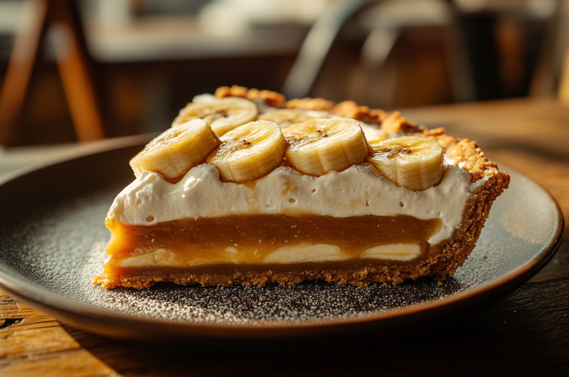 Traditional British Banoffee Pie  🇬🇧✨