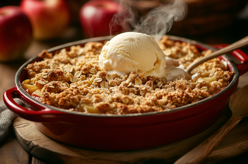 Traditional British Apple Crumble 🇬🇧✨
