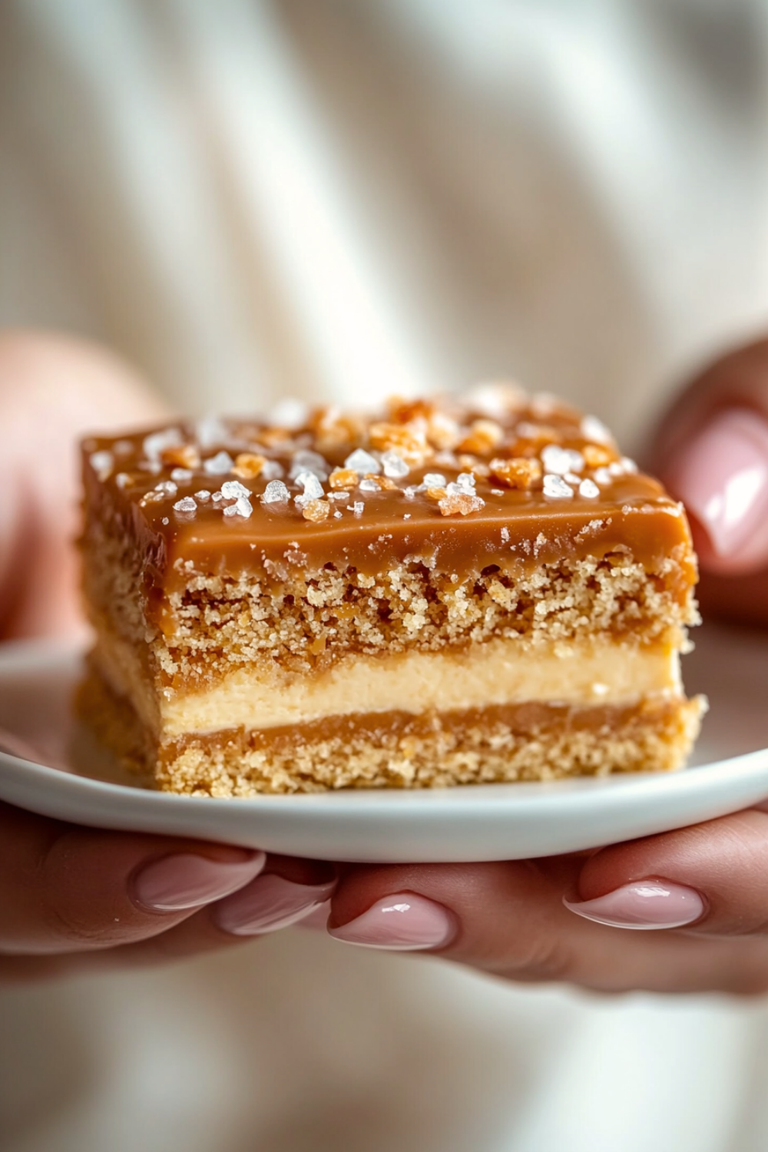 Caramel Caramilk Loaded Slice (Chewy & Gooey) 🦘✨