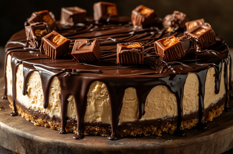 Ultimate Peanut Butter Cup Reese's Cheesecake