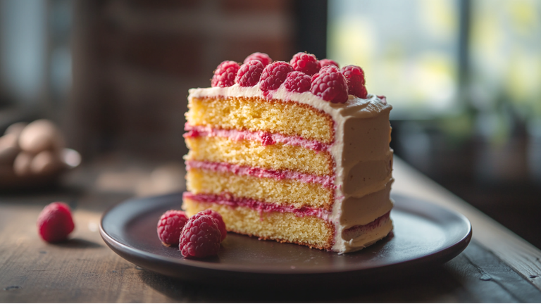 Refreshing Raspberry Lemon Cake (Bright & Fluffy) 🍋✨
