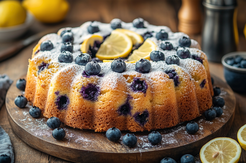 Classic Blueberry Lemon Ricotta Cake 🍋✨