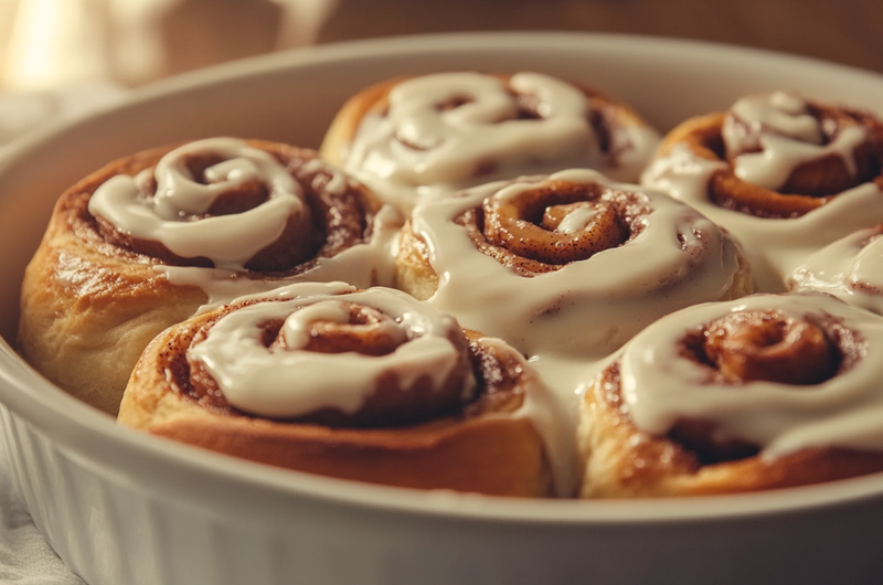 Classic Cinnamon Rolls with Cream Cheese Frosting 🇺🇸✨