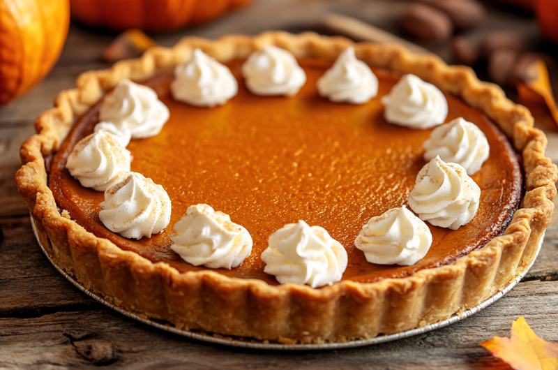 Classic American Pumpkin Pie  🇺🇸✨
