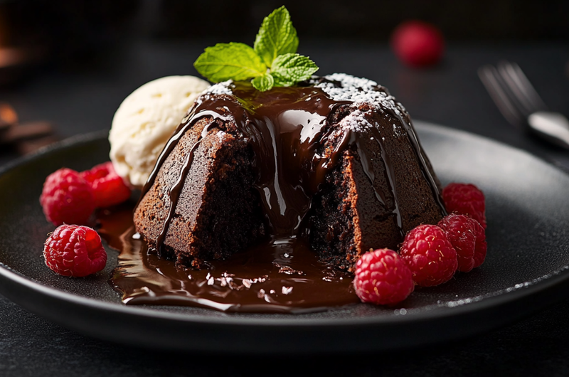 Decadent Chocolate Lava Lava Cakes 🍫✨