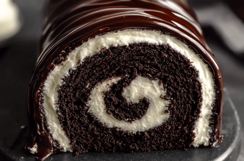 CHOCOLATE SWISS ROLL CAKE