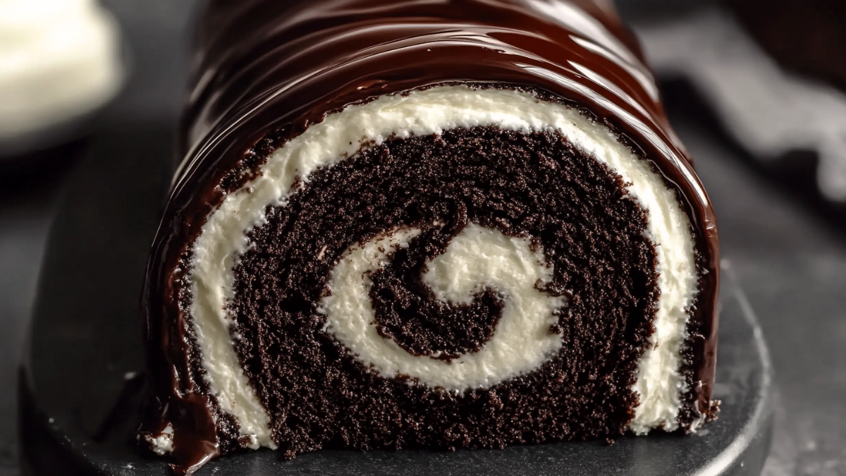 CHOCOLATE SWISS ROLL CAKE