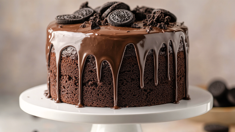 3-Ingredient Oreo Cake (No Eggs, No Flour, No Oil) 🍫✨