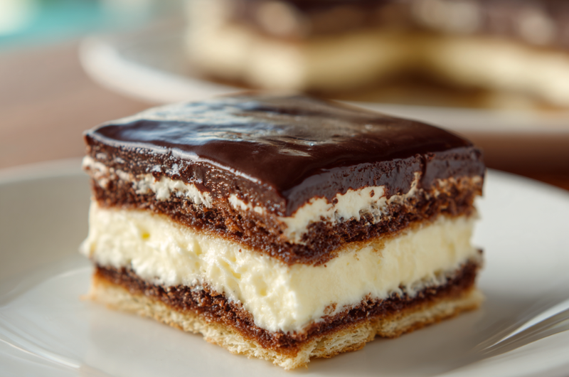 Easy No-Bake Chocolate Eclair Cake