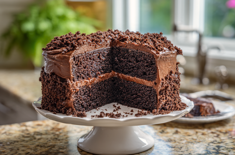 Three-Layer Chocolate Blackout Cake